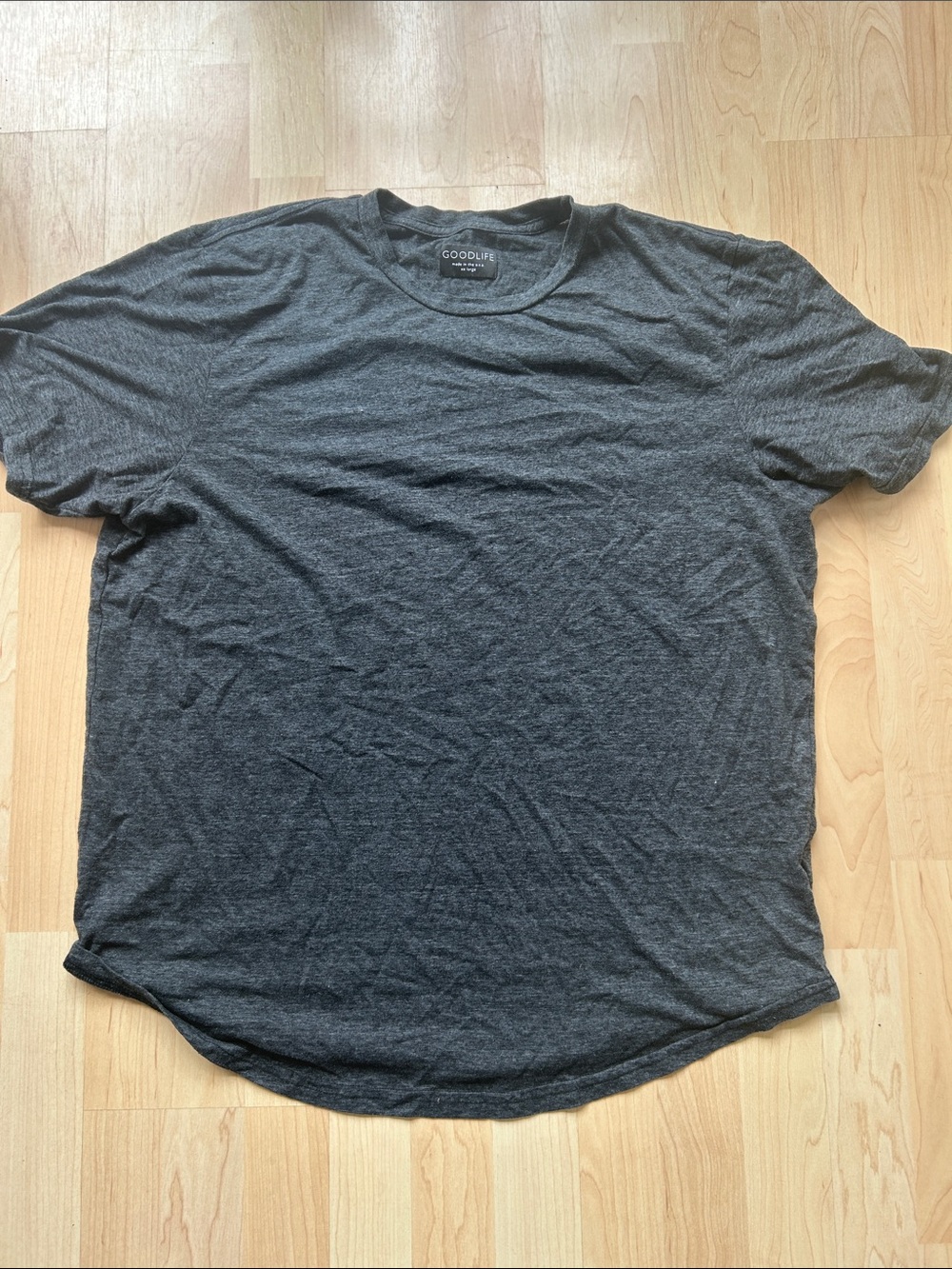 Goodlife Dark Charcoal Crew Neck Tee - Men's XXL